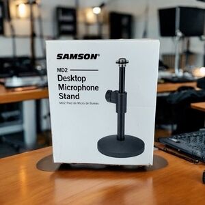 NIB Samson MD2 Desktop Microphone Stand Heavy Duty Desktop Microphone Stand